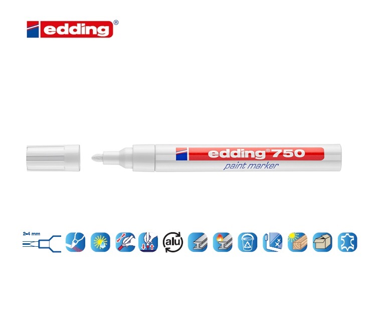 Edding 750 lakmarker wit