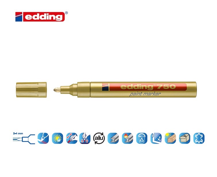 Edding 750 lakmarker goud