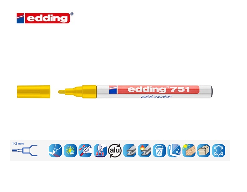 Edding 751 lakmarker geel