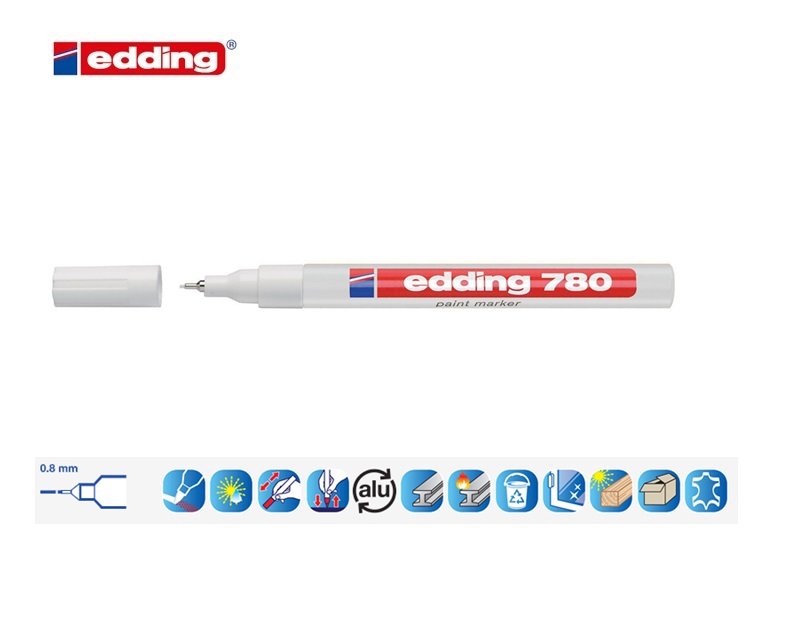 Edding 780 lakmarker wit