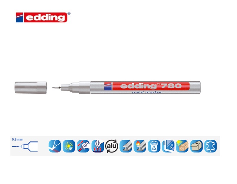 Edding 780 lakmarker zilver