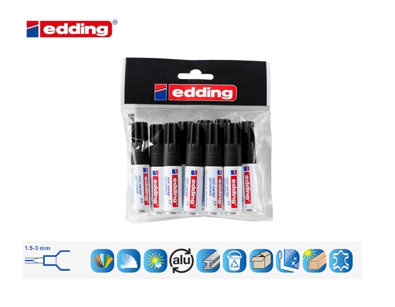 Edding 0,5 mini permanent marker zwart