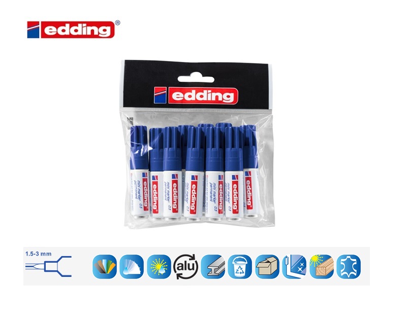 Edding 0,5 mini permanent marker blauw