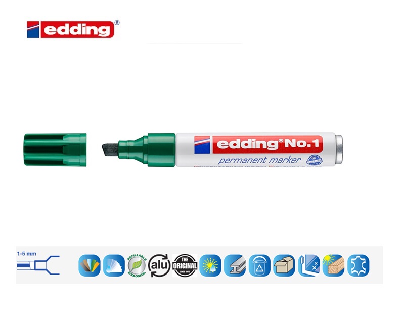 Edding No. 1 permanent marker groen