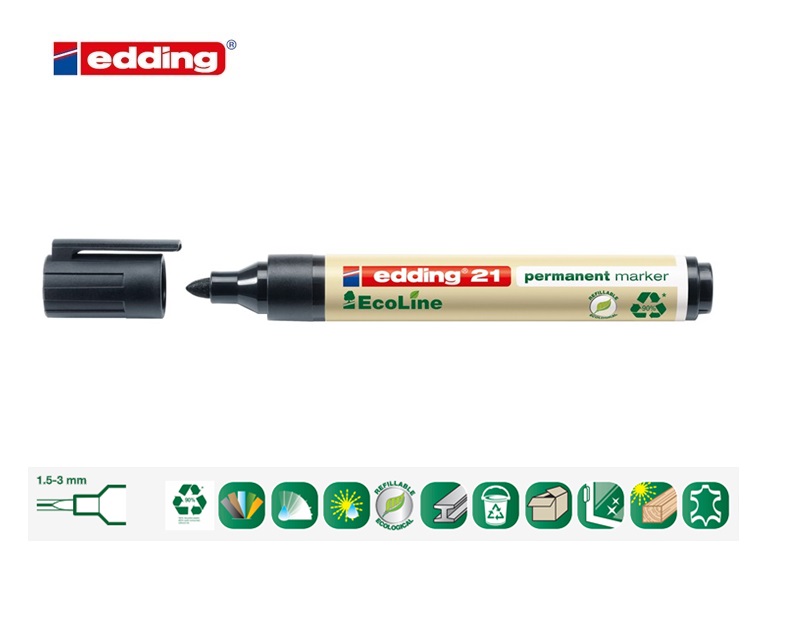 Edding 21 EcoLine permanent marker zwart