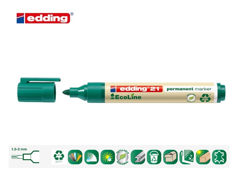 Edding 21 EcoLine permanent marker zwart | DKMTools - DKM Tools