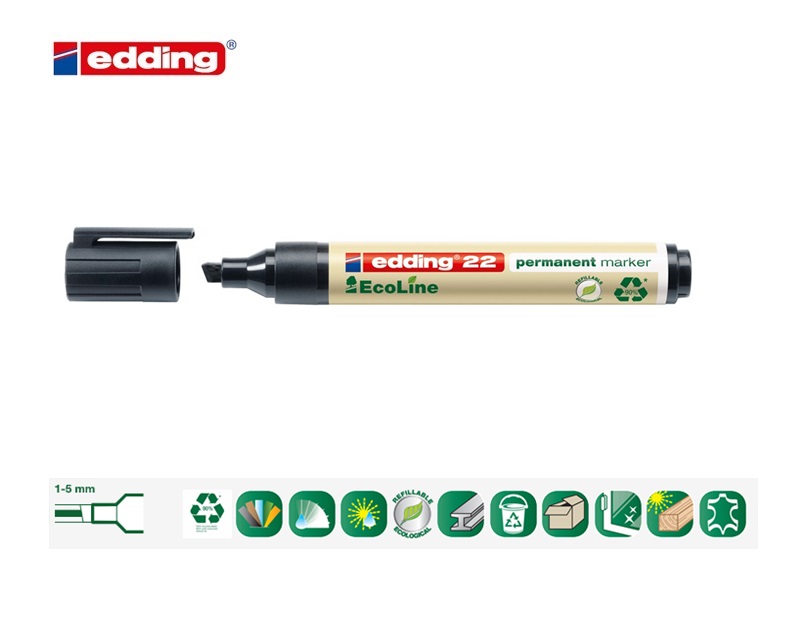 Edding 22 EcoLine permanent marker zwart