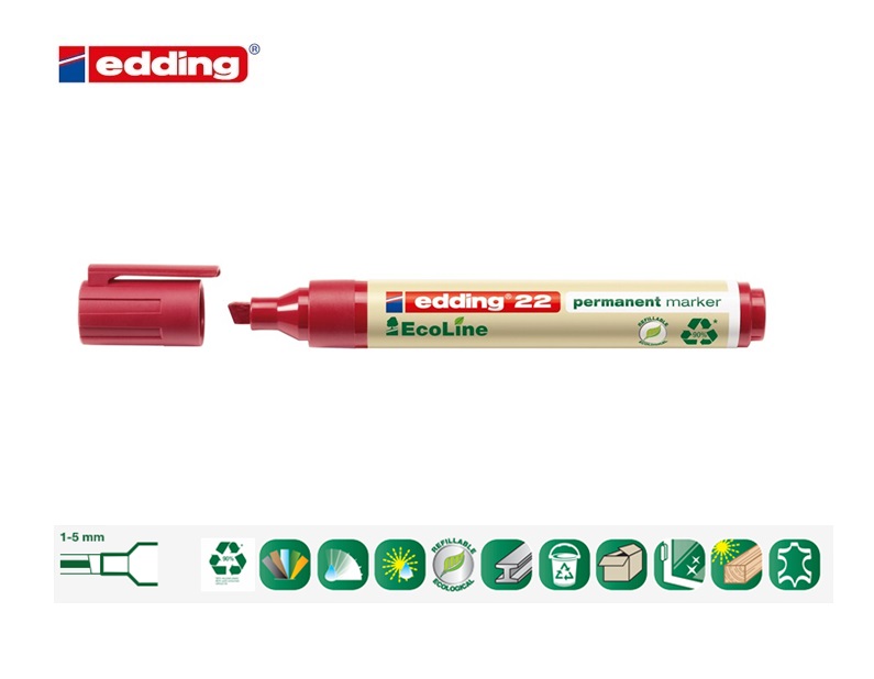 Edding 22 EcoLine permanent marker rood