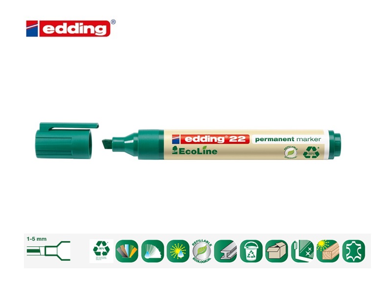 Edding 22 EcoLine permanent marker groen