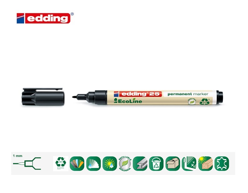 Edding 25 EcoLine permanent marker zwart