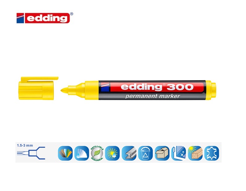 Edding 300 permanent marker geel