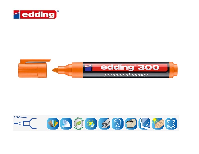 Edding 300 permanent marker oranje