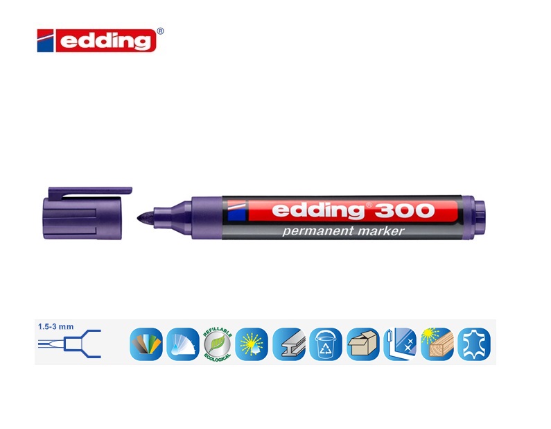 Edding 300 permanent marker violet