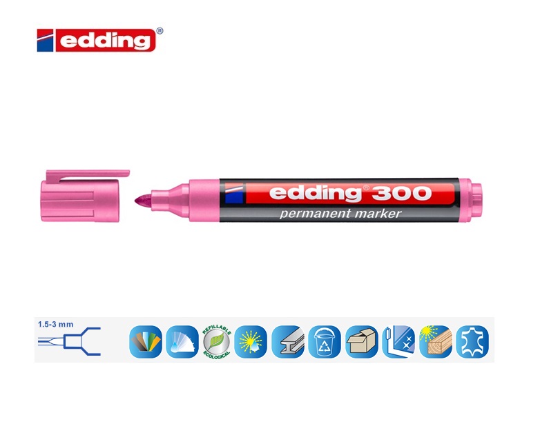 Edding 300 permanent marker roze