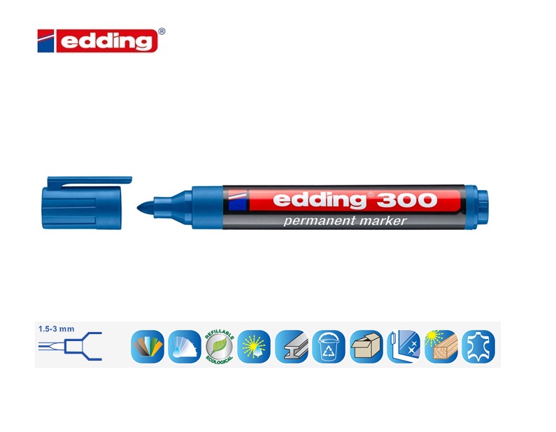 Edding 300 permanent marker lichtblauw