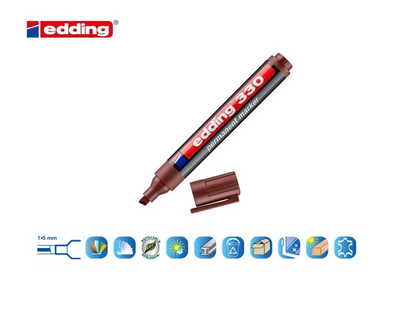 Edding 330 permanent marker bruin