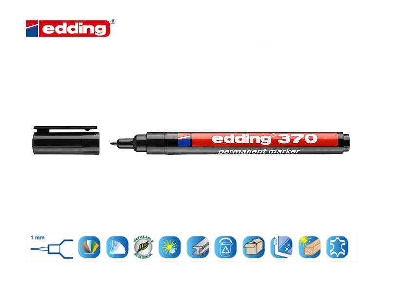 Edding 370 permanent marker rood | DKMTools - DKM Tools