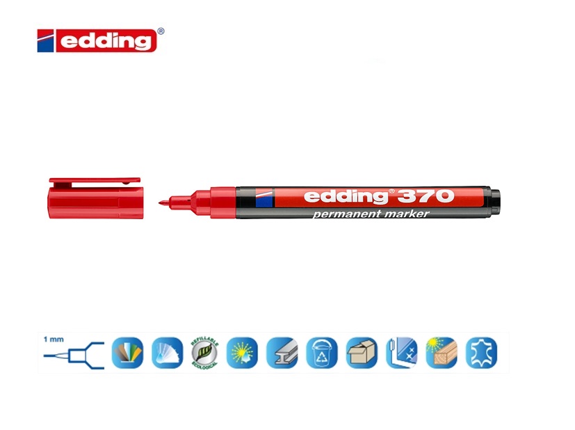 Edding 370 permanent marker rood