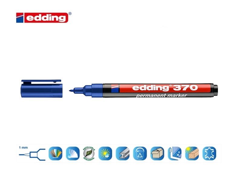 Edding 370 permanent marker blauw