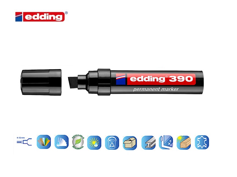 Edding 390 permanent marker zwart