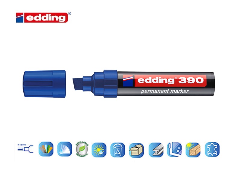 Edding 390 permanent marker zwart | DKMTools - DKM Tools