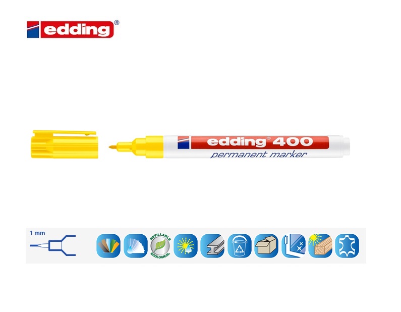 Edding 400 permanent marker geel