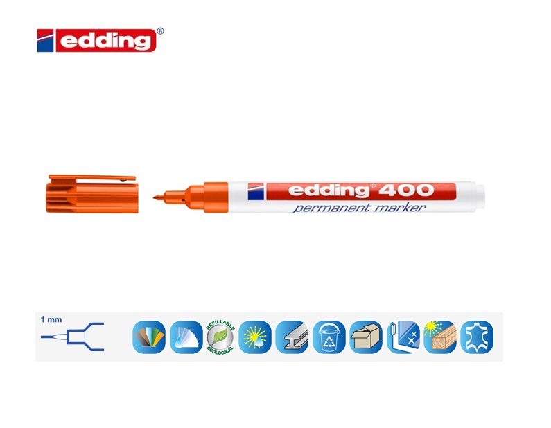 Edding 400 permanent marker oranje