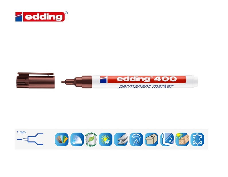 Edding 400 permanent marker bruin