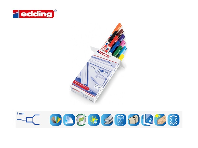 Edding 400 permanent marker set van 10 assorti