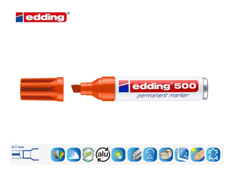 Edding 500 permanent marker oranje