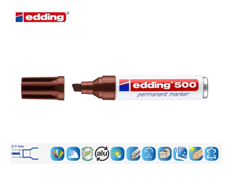 Edding 500 permanent marker bruin