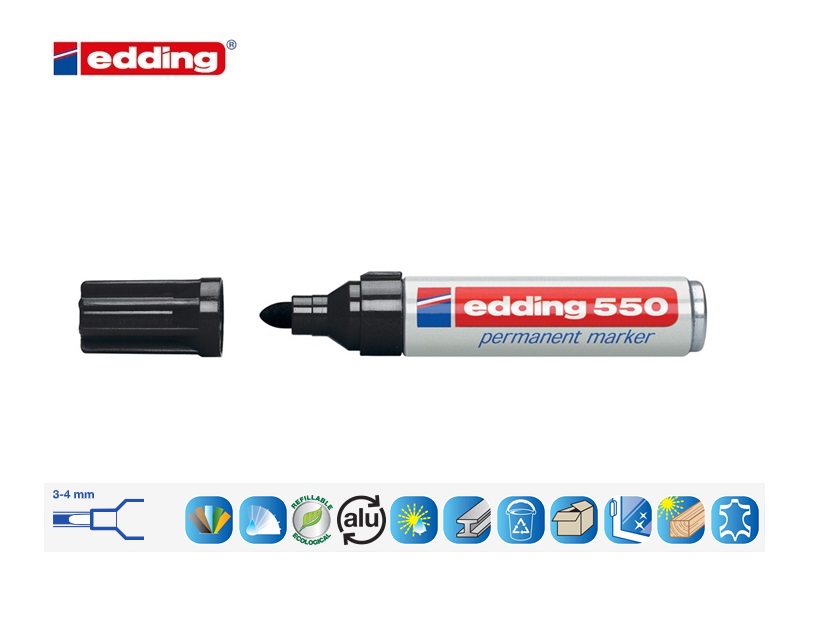 Edding 550 permanent marker blauw | DKMTools - DKM Tools
