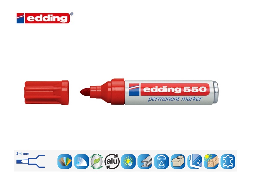 Edding 550 permanent marker zwart | DKMTools - DKM Tools