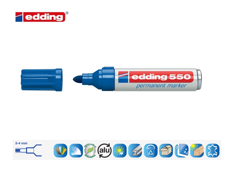 Edding 550 permanent marker rood | DKMTools - DKM Tools