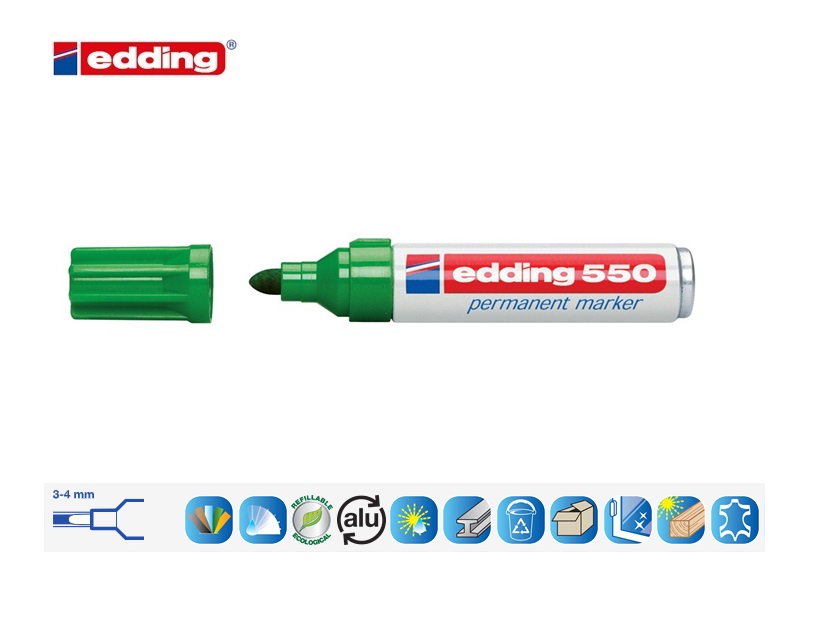 Edding 550 permanent marker zwart | DKMTools - DKM Tools