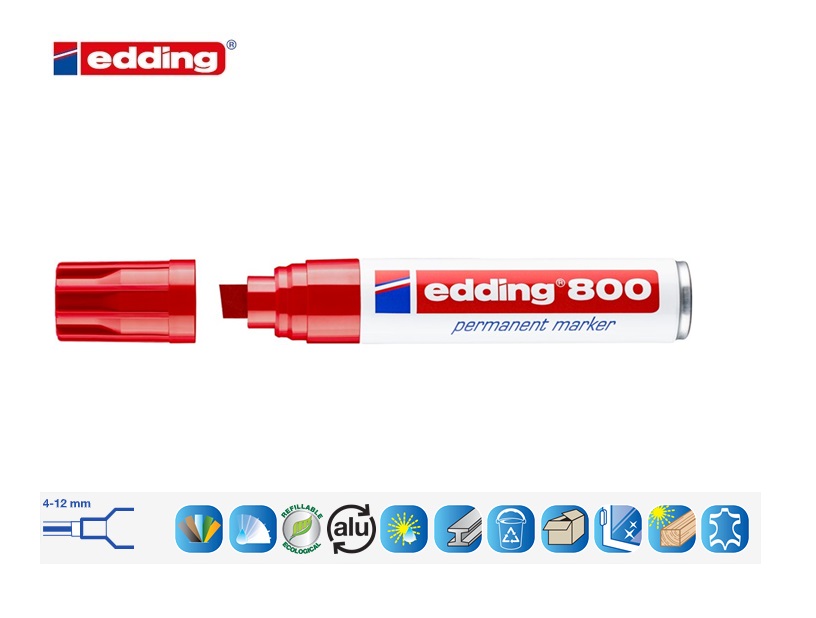 Edding 800 permanent marker rood