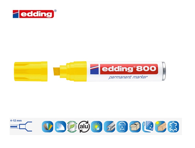 Edding 800 permanent marker geel