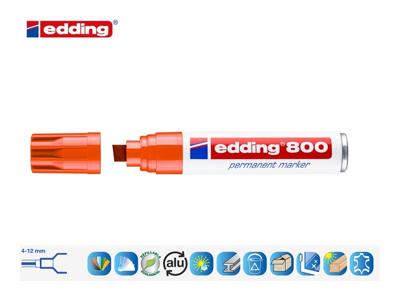 Edding 800 permanent marker oranje