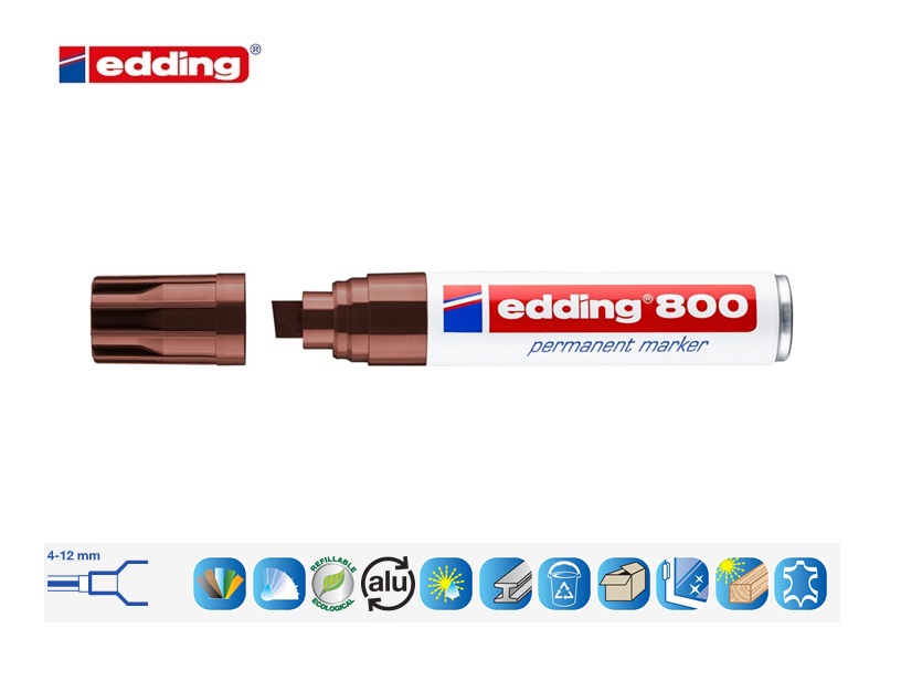 Edding 800 permanent marker bruin