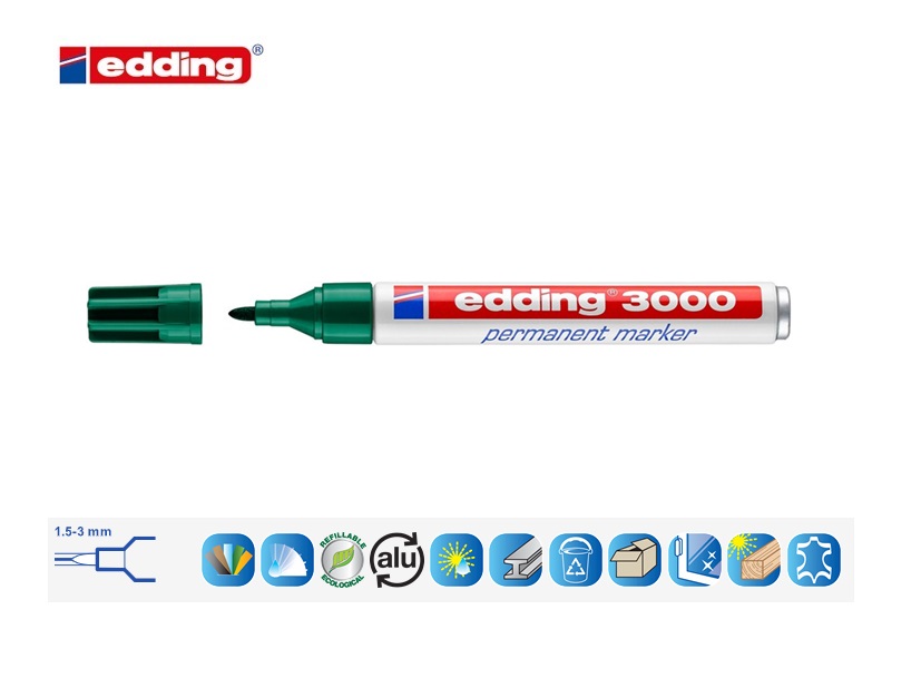 Edding 3000 permanent marker zwart | DKMTools - DKM Tools