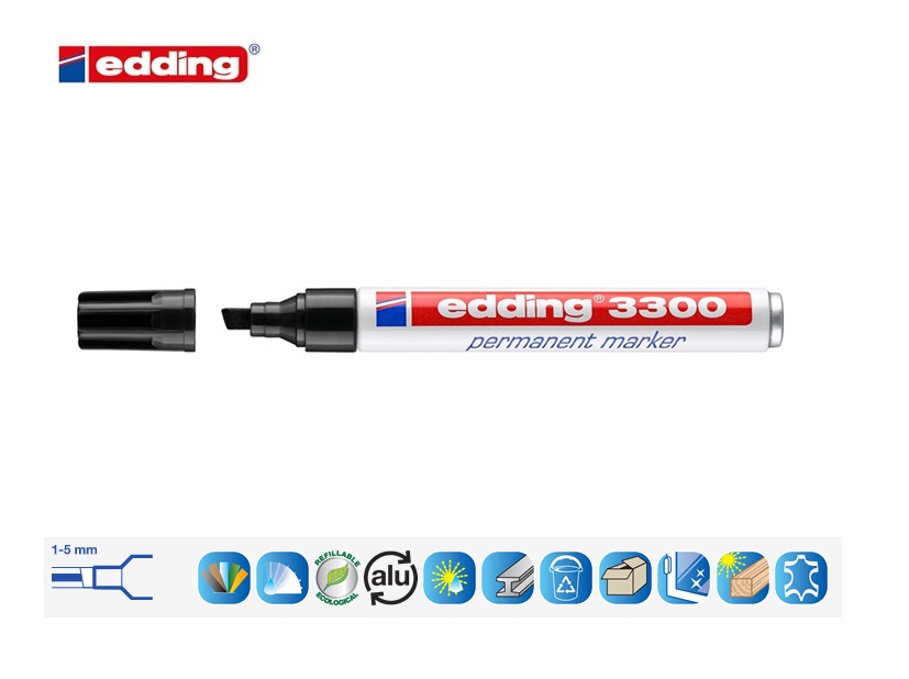 Edding 3300 permanent marker rood | DKMTools - DKM Tools