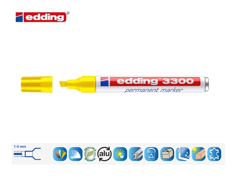 Edding 3300 permanent marker geel