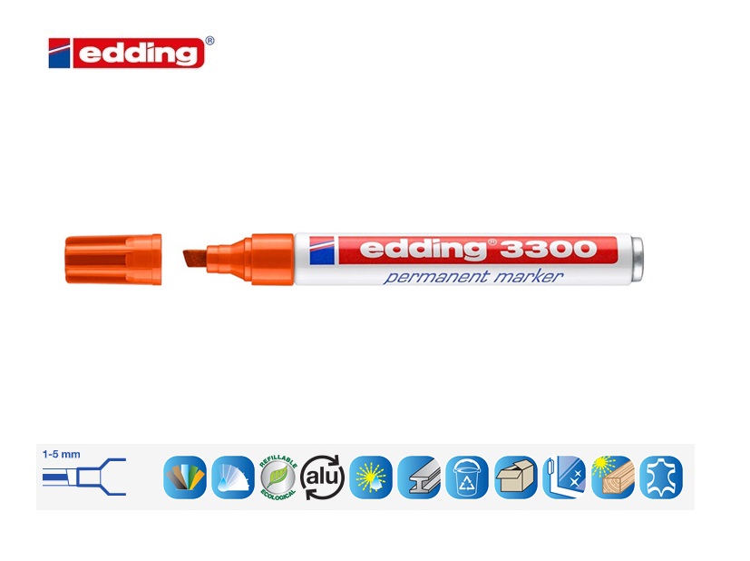 Edding 3300 permanent marker oranje