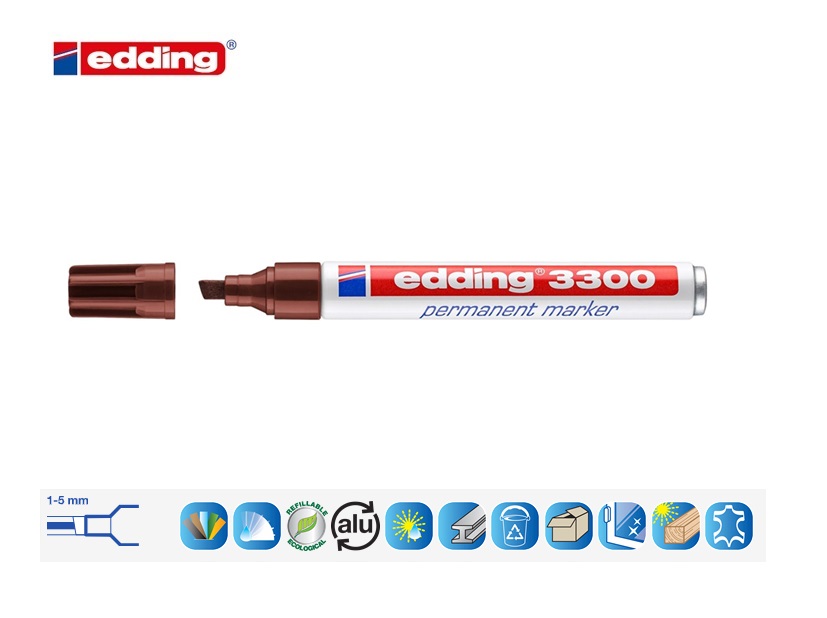 Edding 3300 permanent marker bruin