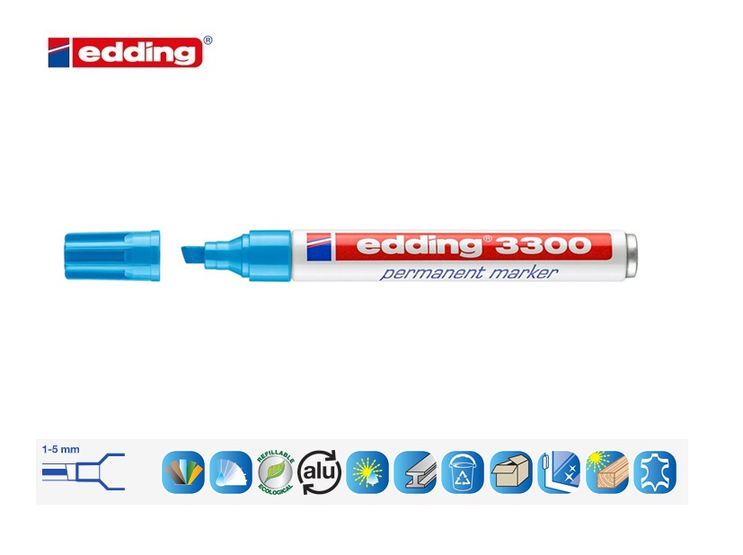 Edding 3300 permanent marker lichtblauw