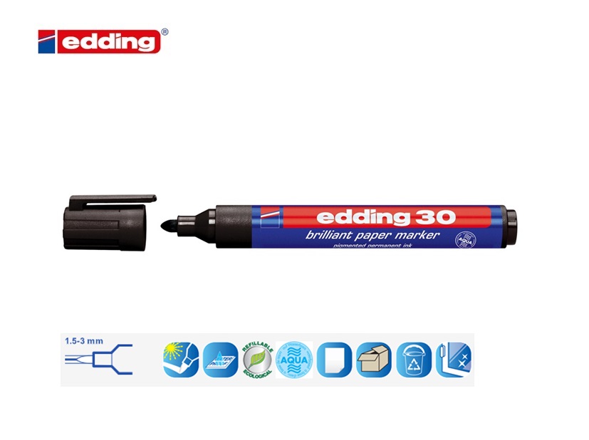 Edding 30 brilliant paper marker groen | DKMTools - DKM Tools