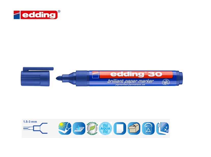 Edding 30 brilliant paper marker groen | DKMTools - DKM Tools