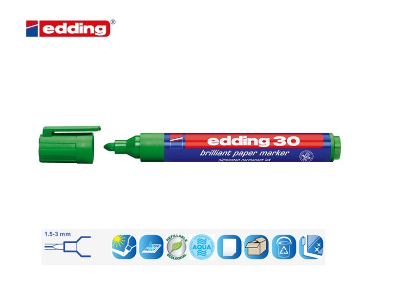 Edding 30 brilliant paper marker blauw | DKMTools - DKM Tools