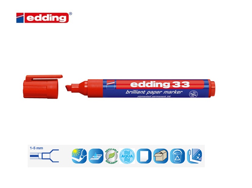 Edding 33 brilliant paper marker oranje | DKMTools - DKM Tools