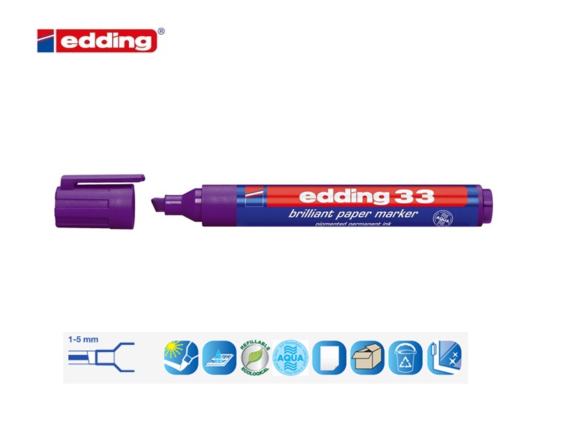 Edding 33 brilliant paper marker violet